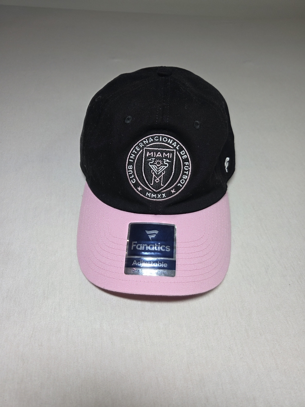 Fanatics Inter Miami Club Black and Pink Adjustable Cap One Size Original
